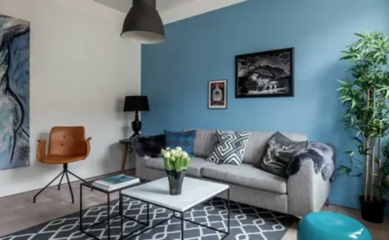 Красный как акцент: дозировки для кухни и гостиной