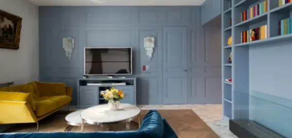 Синий спектр: от индиго до петроля в жилых комнатах